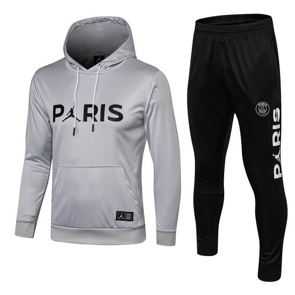 Jordan Trainingsanzug Woolen Paris Saint Germain 2018-19 Grau Fussballtrikots Günstig